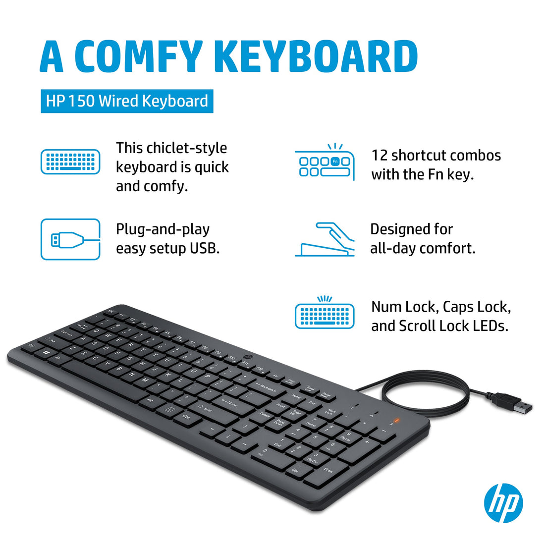 HP 150 Wired Keyboard