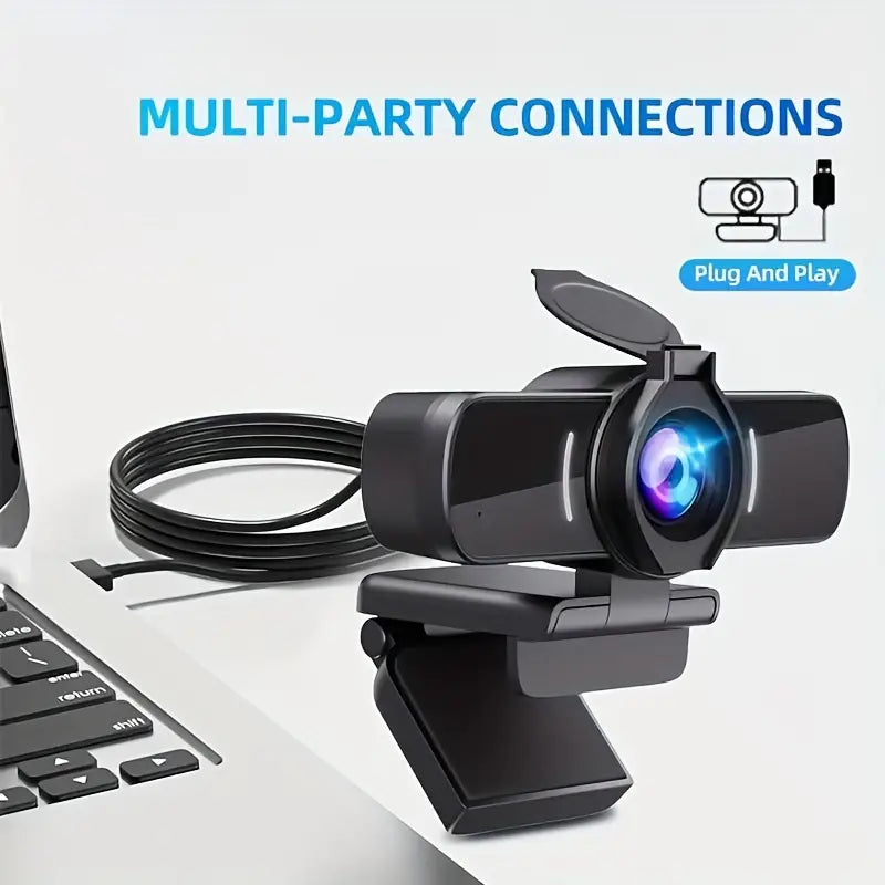 1080P HD Webcam with Microphone - Clear Video & Crystal Clear Audio – product view 2 | SeeMyMails Marketplace