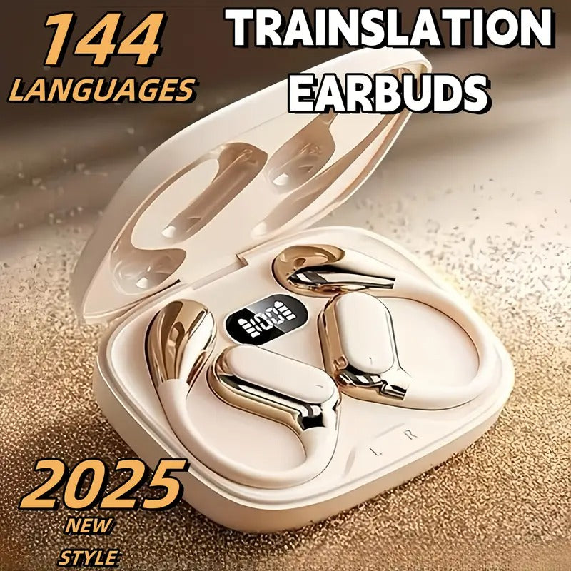 NNETM AI Translation Wireless Earbuds Noise Cancelling Touch Control – product view 2 | SeeMyMails Marketplace