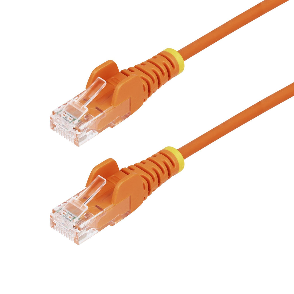 Star Tech 15m Orange Slim CAT6 Ethernet Cable, Snagless, 100W PoE, UTP, LSZH, 28AWG Pure Bare Copper – product view 2 | SeeMyMails Marketplace