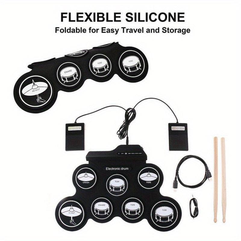 Foldable USB Electronic Drum Set with Pads – product image 4 | SeeMyMails Marketplace