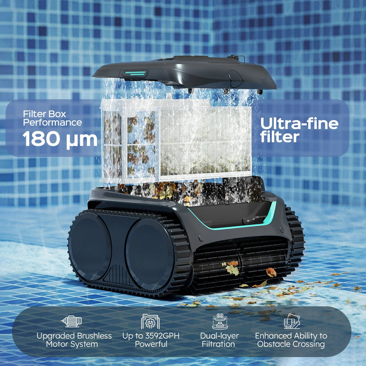 WYBOT C2 Cordless Robotic Pool Cleaner With App Control – product image 4 | SeeMyMails Marketplace