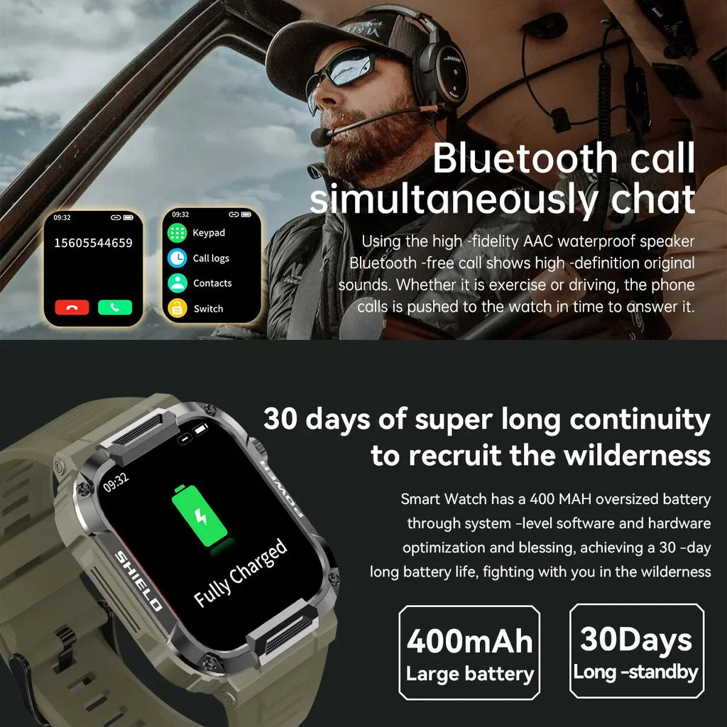 Men’s Smart Watch Waterproof Fitness Tracker (Green) – product image 2 | SeeMyMails Marketplace