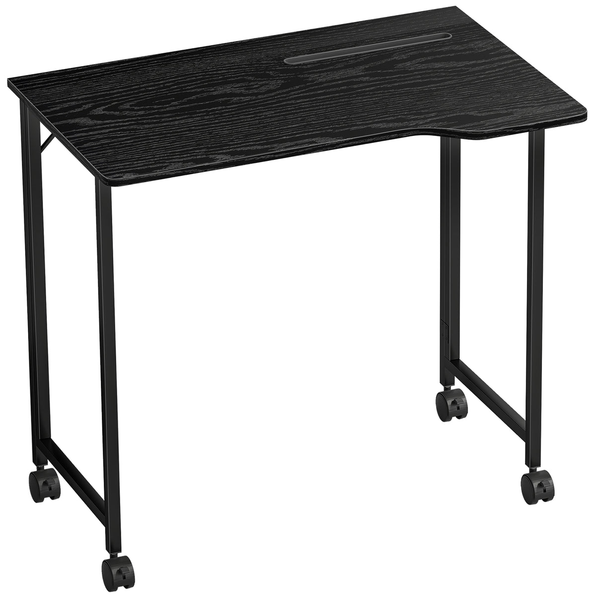 Bureau Pliable 80 x 52 cm, Bureau Ordinateur sur Roulettes avec Fente d'Appareil, Montage Facile, No – product view 4 | SeeMyMails Marketplace