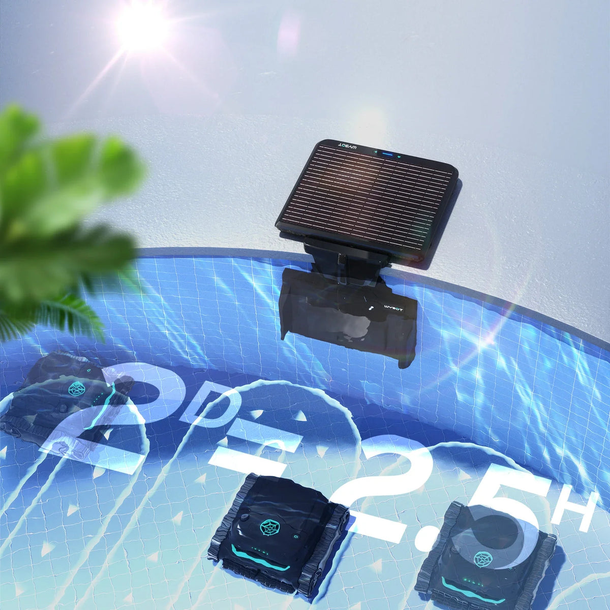 WYBOT S2 Solar Powered Robotic Pool Cleaner Self-Charging | SeeMyMails Marketplace