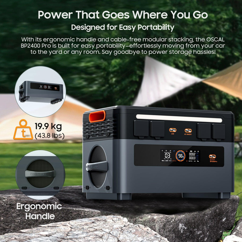 OSCAL PowerMax 1872Wh Portable Power Station with 2400W Output & Expandable Battery System – product image 3 | SeeMyMails Marketplace