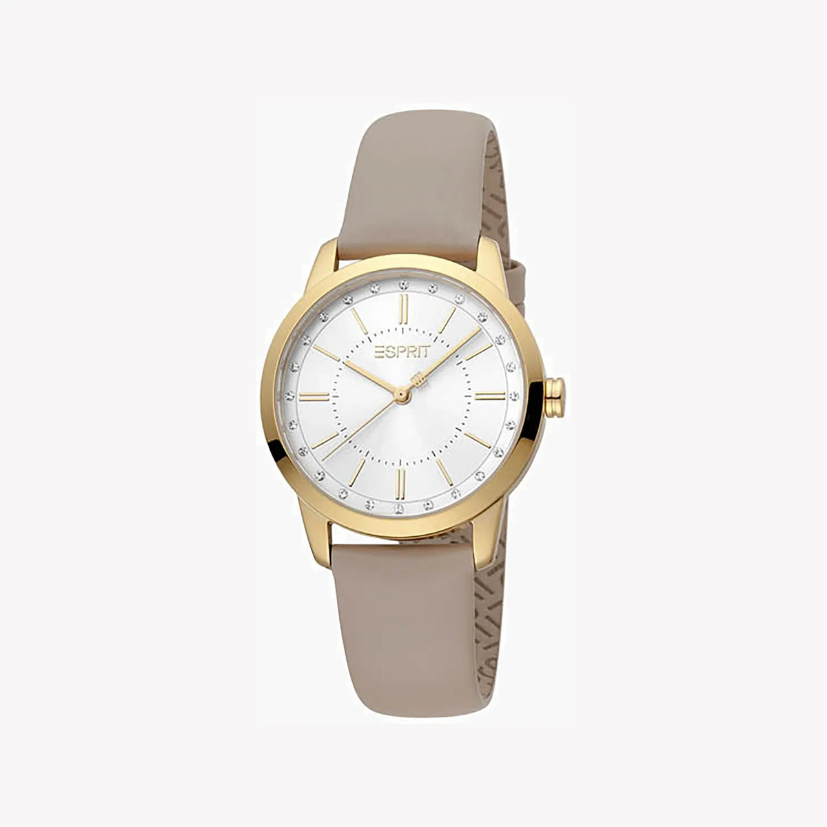 Esprit Women's Beige Leather Watch, Silver Dial | Es1l063m0015 – product image 4 | SeeMyMails Marketplace