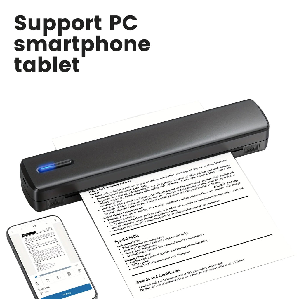 NNETM Portable Wireless Thermal Printer – Inkless Mobile Printer for A4 & Letter – product image 5 | SeeMyMails Marketplace