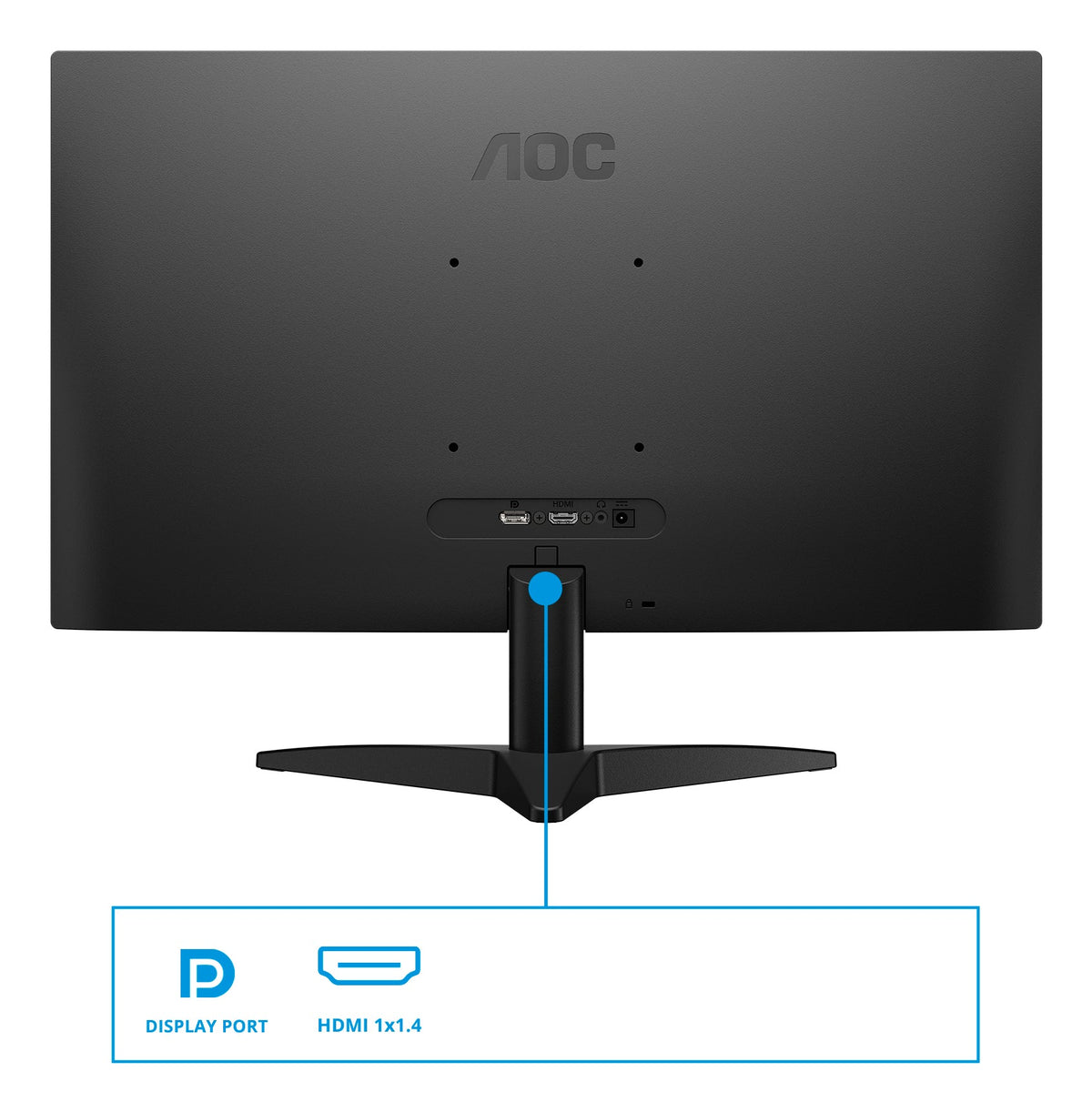 AOC B3 24B36X computer monitor 60.5 cm (23.8") 1920 x 1080 pixels Full HD LED Black – product view 4 | SeeMyMails Marketplace