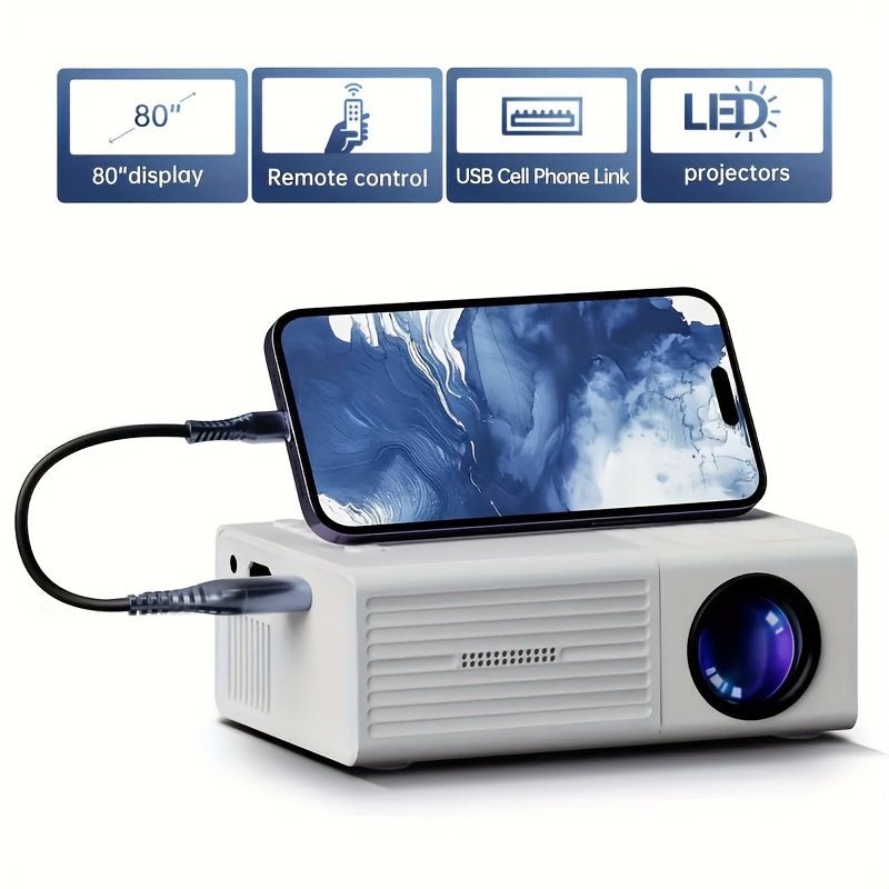 1080P HD Mini Projector with LED Display – product image 2 | SeeMyMails Marketplace