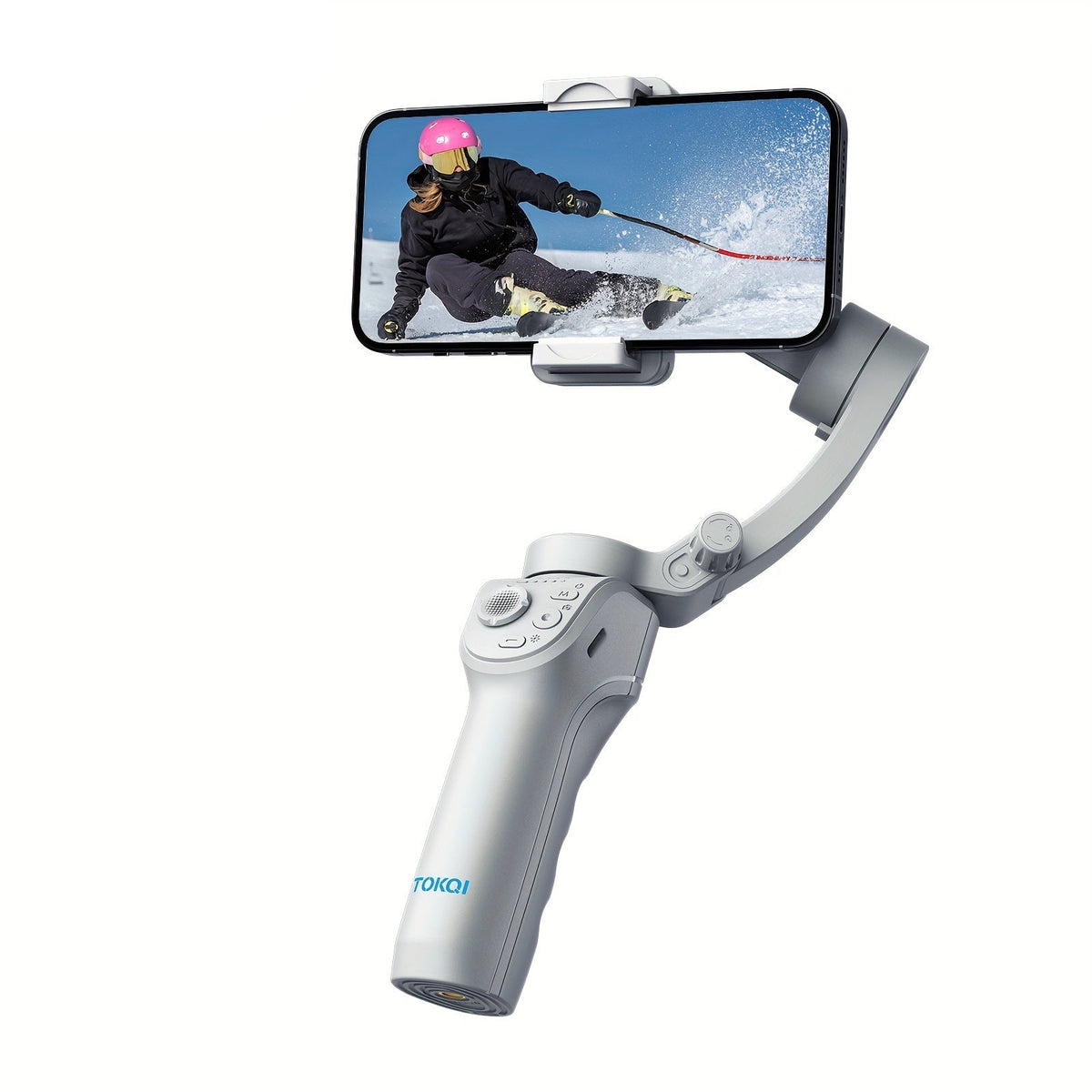 3-Axis Selfie Stick Stabilizer with LED & Face Tracking – product view 5 | SeeMyMails Marketplace