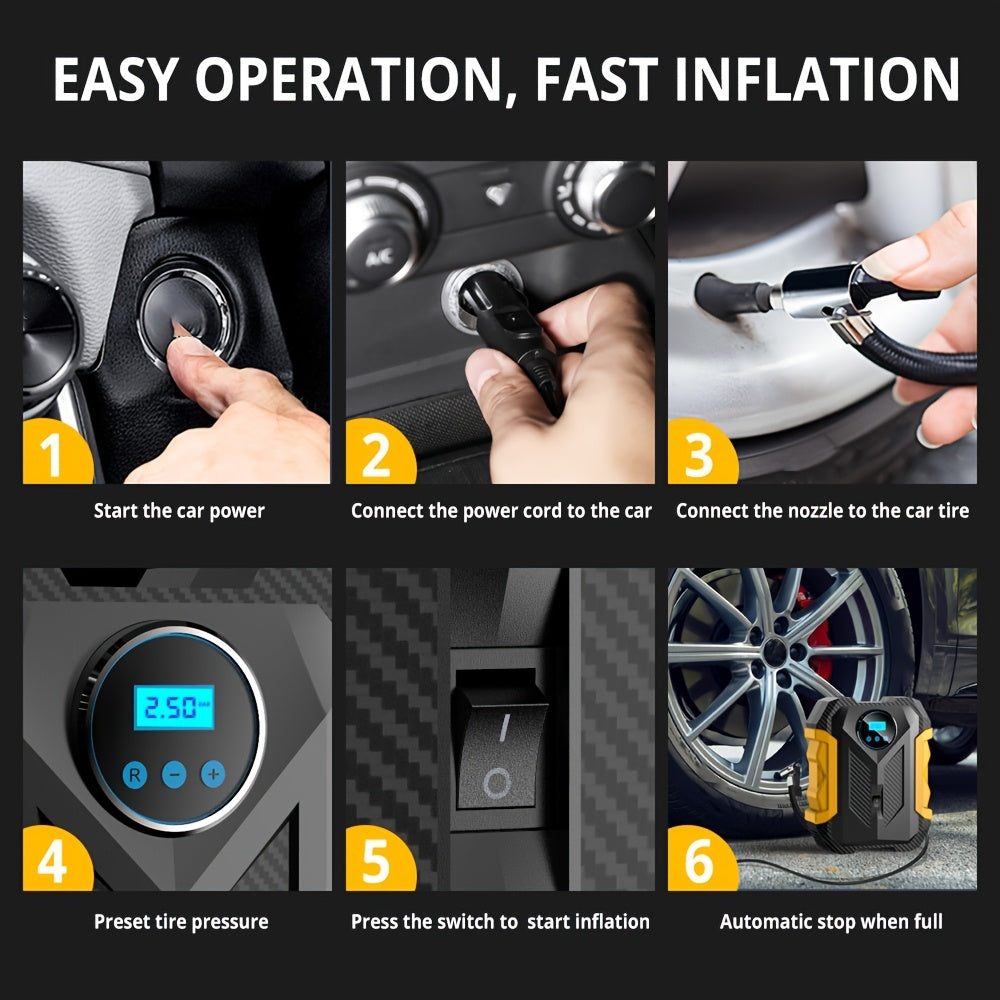 Air Compressor Pump Portable Digital Tire Inflator – product image 5 | SeeMyMails Marketplace