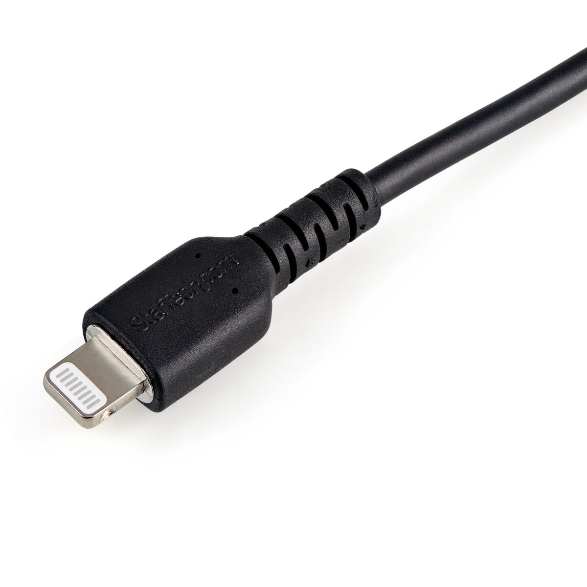 Star Tech 12inch (30cm) Durable Black USB-A to Lightning Cable - Heavy Duty Rugged Aramid Fiber USB  – product view 2 | SeeMyMails Marketplace