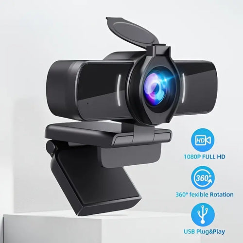1080P HD Webcam with Microphone - Clear Video & Crystal Clear Audio – product view 2 | SeeMyMails Marketplace