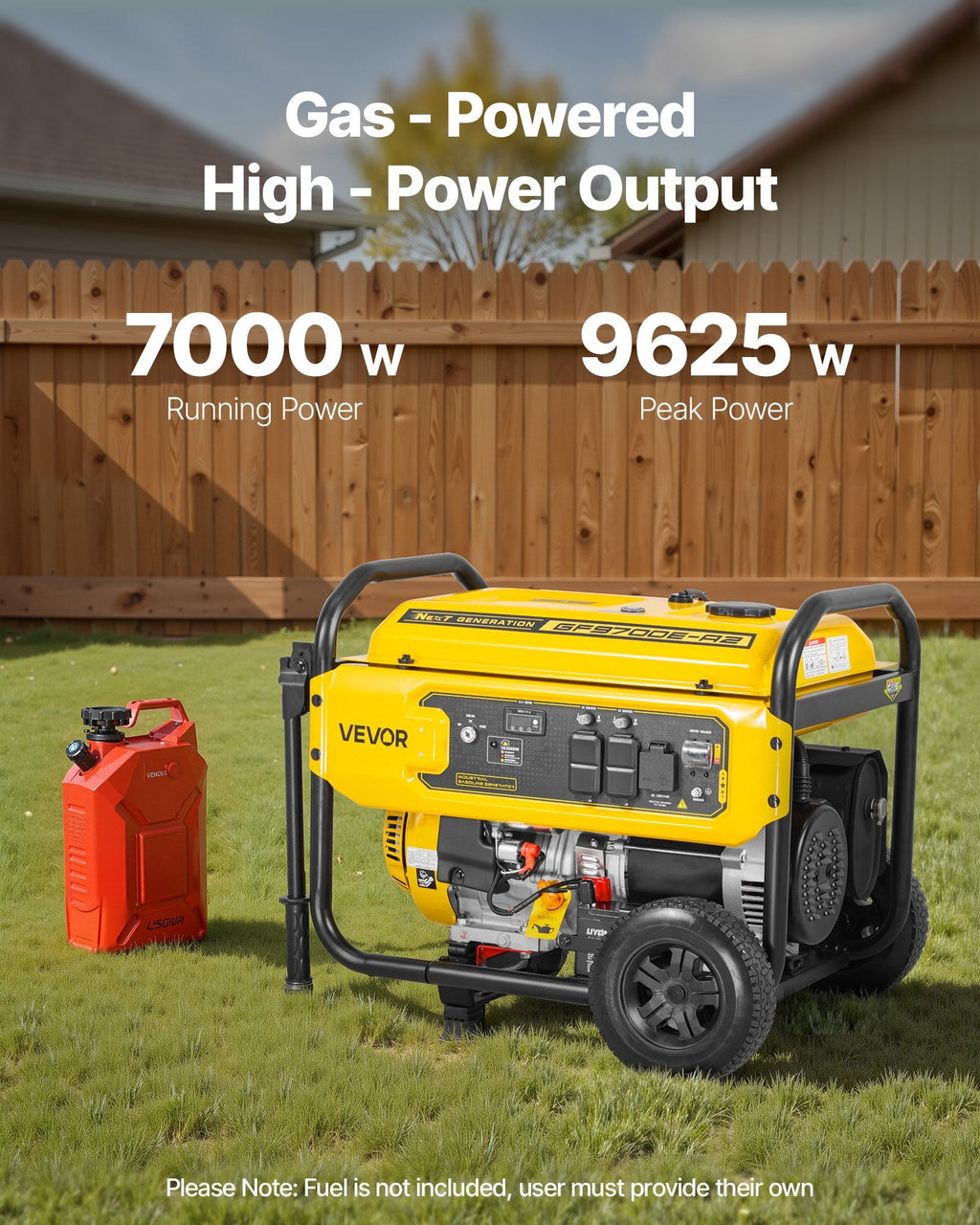 Portable Generator, 9625W Peak Watt Home Generator, Backup Generators For Home With Foldable Handle, – product image 3 | SeeMyMails Marketplace