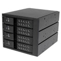 Star Tech 4 Bay Aluminum Trayless Hot Swap Mobile Rack Backplane for 3.5in SAS II/SATA III - 6 Gbps  | SeeMyMails Marketplace