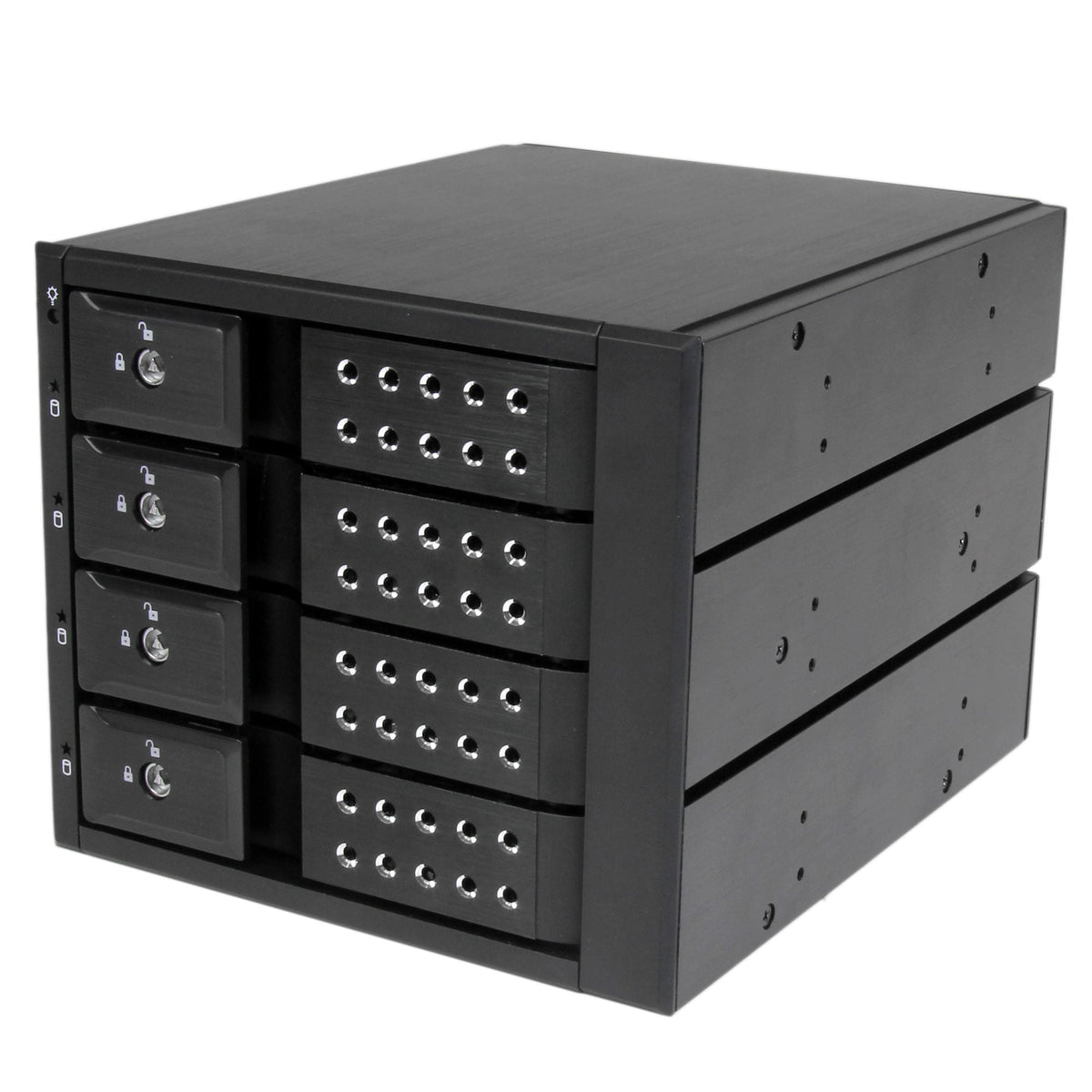 Star Tech 4 Bay Aluminum Trayless Hot Swap Mobile Rack Backplane for 3.5in SAS II/SATA III - 6 Gbps  | SeeMyMails Marketplace