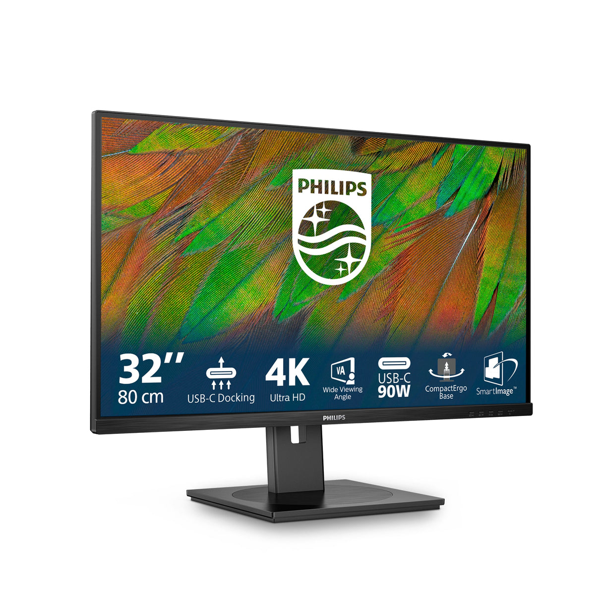 Philips 3000 series 32B1U3900/75 computer monitor 80 cm (31.5") 3840 x 2160 pixels 4K Ultra HD LCD B – product view 4 | SeeMyMails Marketplace