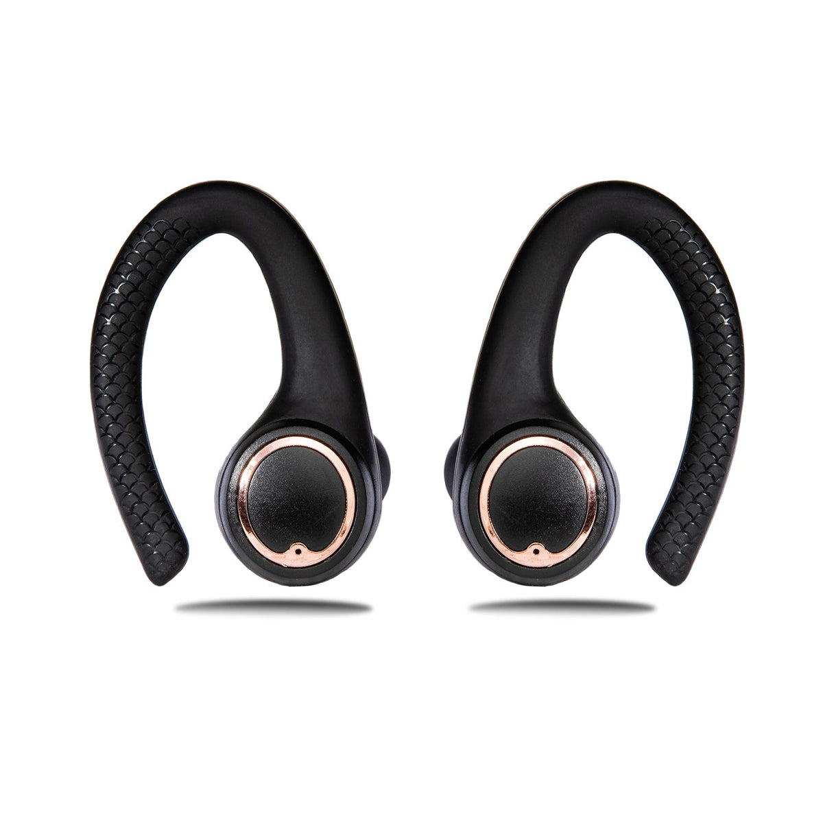AIR Active 2.0 Matte Black Rose Gold Sport Earbuds (In Ear Wireless Headphones) | SeeMyMails Marketplace