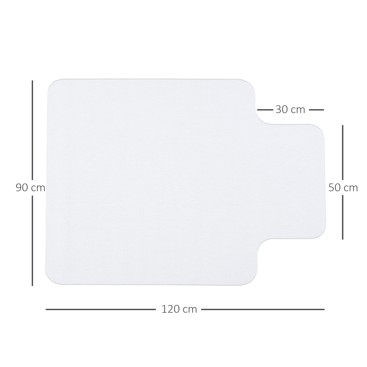 Tapis chaise de bureau 90 x 120 cm antidérapant, tapis de sol bureau résistant aux rayures, transpar – product view 6 | SeeMyMails Marketplace