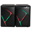 beFree Sound Dual Compact LED Gaming Speakers | SeeMyMails Marketplace