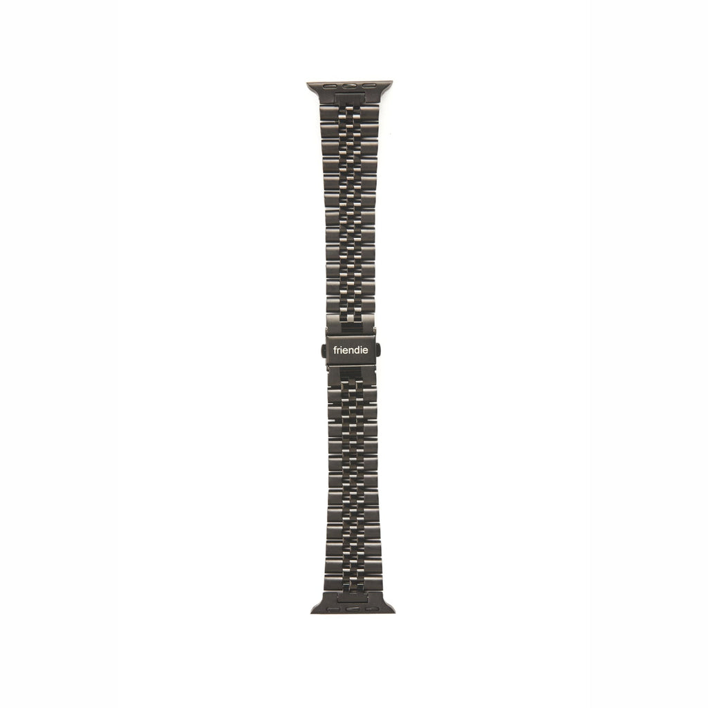 Stainless Steel Link Bracelet Band - The Perth in Black Small - Compatible with Apple Watch Size 38m – product image 4 | SeeMyMails Marketplace