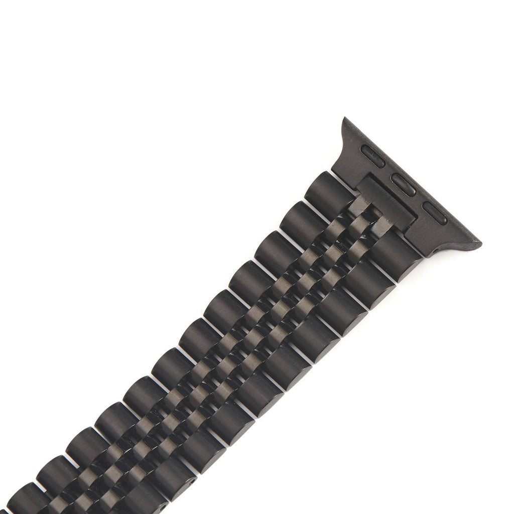 Stainless Steel Link Bracelet Band - The Perth in Black Small - Compatible with Apple Watch Size 38m – product image 5 | SeeMyMails Marketplace