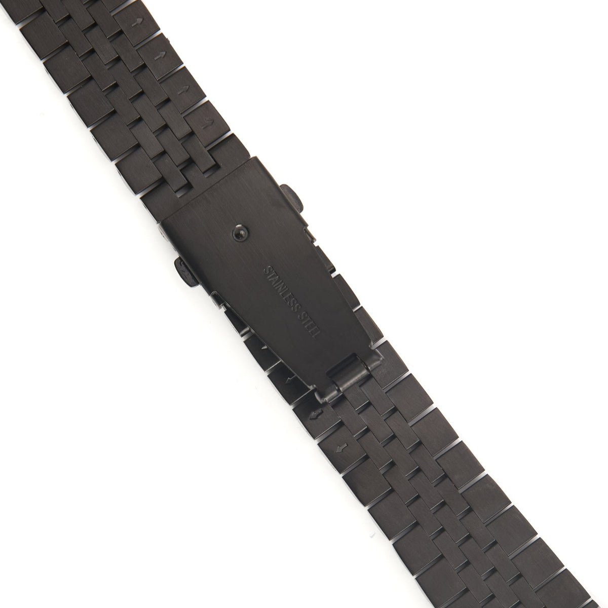Stainless Steel Link Bracelet Band - The Perth in Black Small - Compatible with Apple Watch Size 38m – product image 2 | SeeMyMails Marketplace