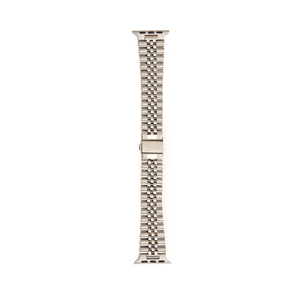 Stainless Steel Link Bracelet Band - The Perth in Silver Large - Compatible with Apple Watch Size 42 – product image 2 | SeeMyMails Marketplace