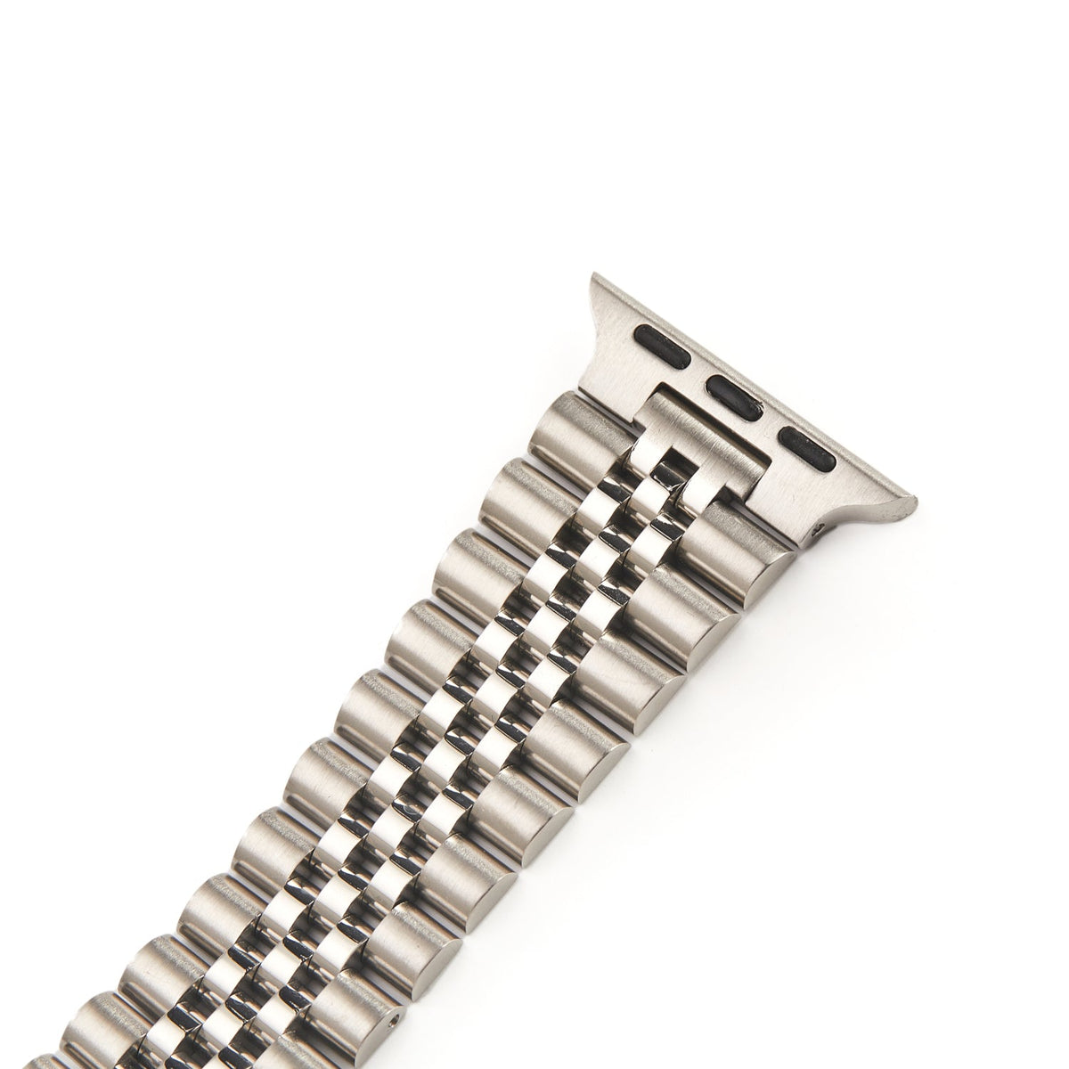 Stainless Steel Link Bracelet Band - The Perth in Silver Large - Compatible with Apple Watch Size 42 – product image 3 | SeeMyMails Marketplace