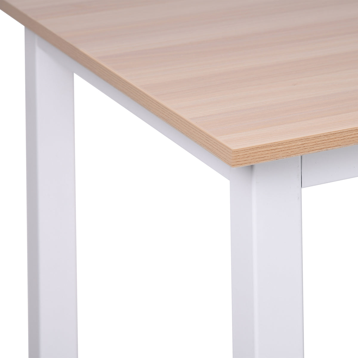 Table ordinateur table salle à manger 120x60x76cm chêne et Blanc Multifonction Grand Plateau Cadre R – product view 2 | SeeMyMails Marketplace