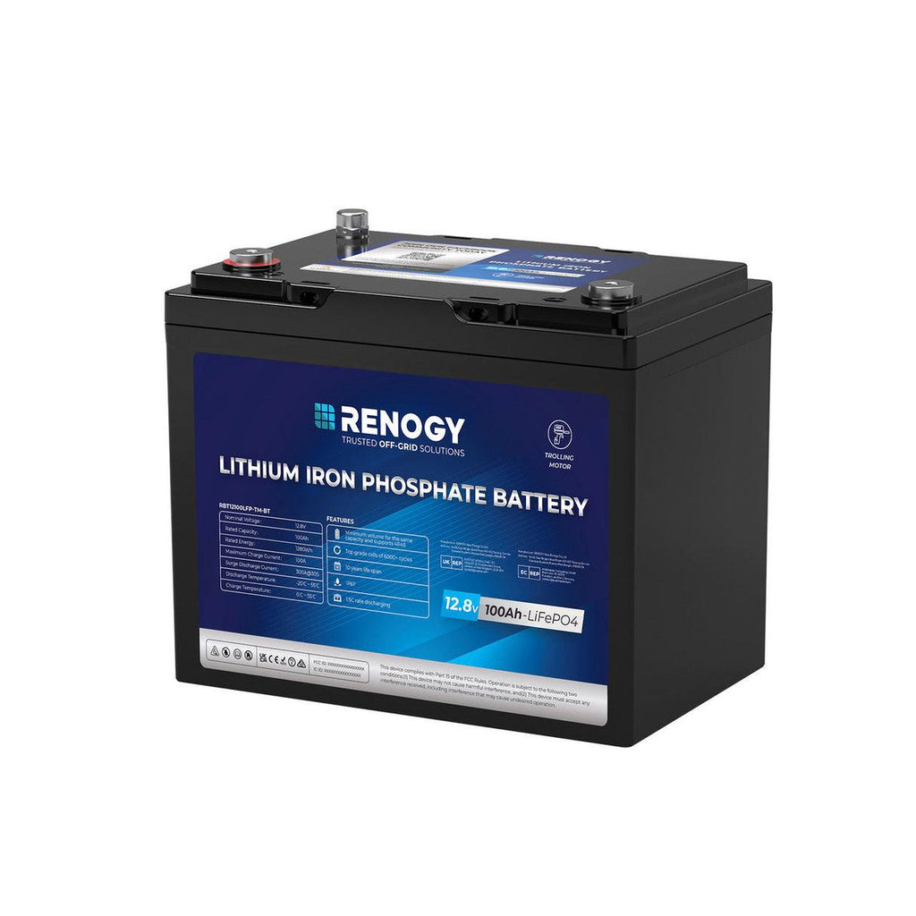 Renogy Core 12V 100Ah LiFePO4 Trolling Motor Group 24 Battery with Bluetooth | SeeMyMails Marketplace