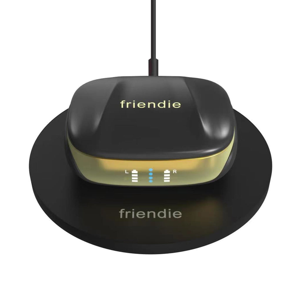 AIR Focus ANC Matte Black and Gold Active Noise Cancelling Earbuds (In Ear Wireless Headphones) – product view 3 | SeeMyMails Marketplace
