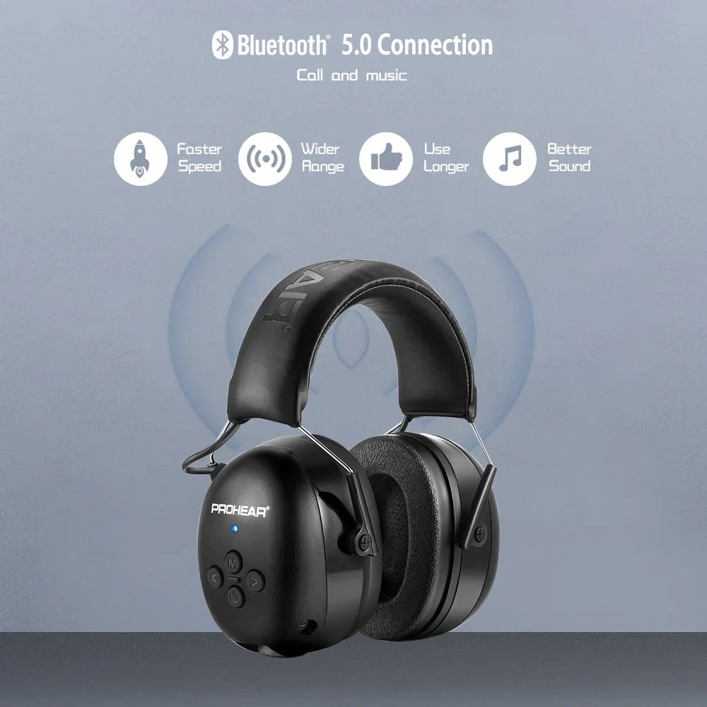 Bluetooth Electronic Earmuffs Black | SeeMyMails Marketplace