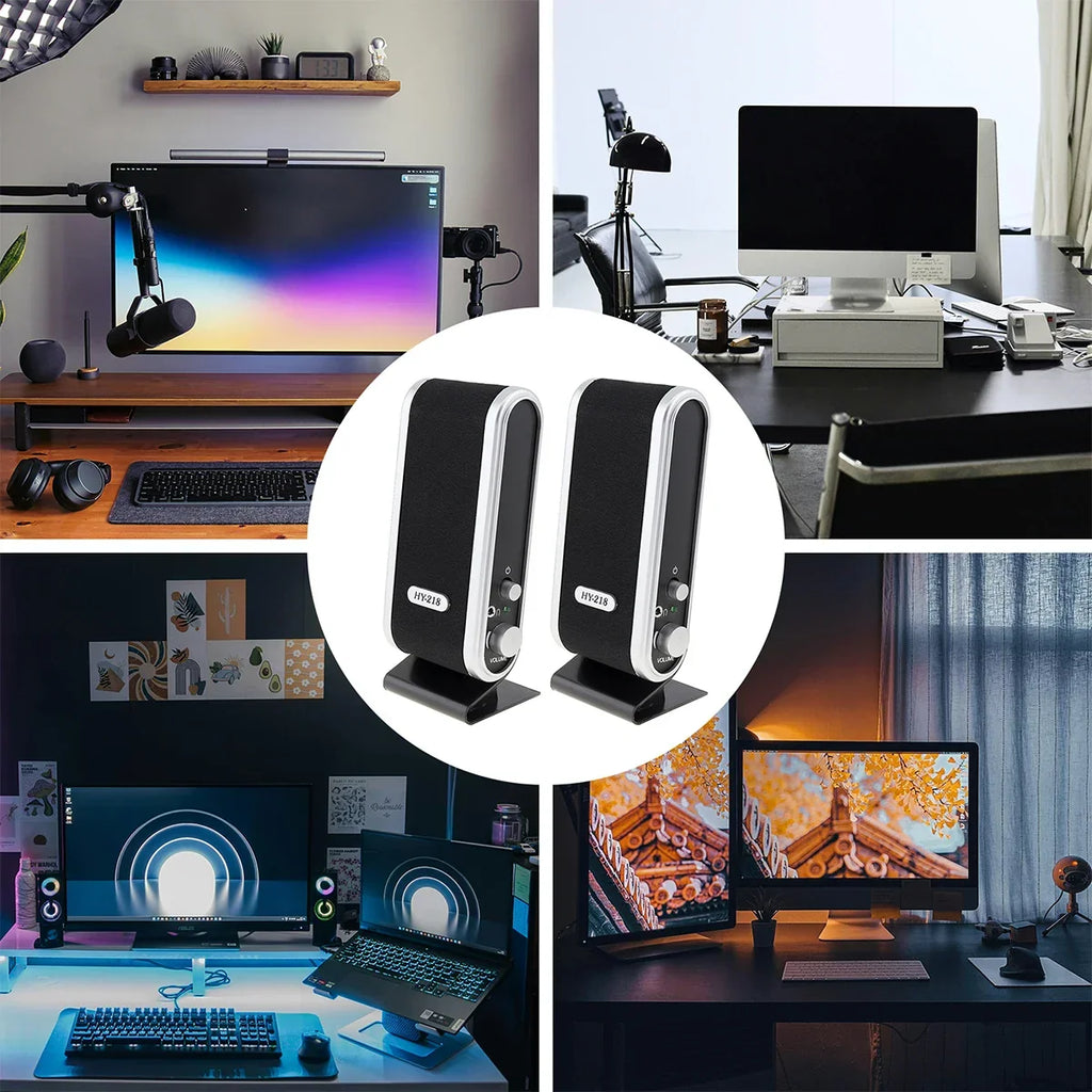 6W USB Wired Stereo Speakers for PC Laptop (White) – product image 4 | SeeMyMails Marketplace