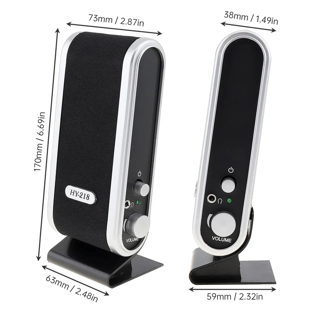 6W USB Wired Stereo Speakers for PC Laptop (White) – product image 3 | SeeMyMails Marketplace