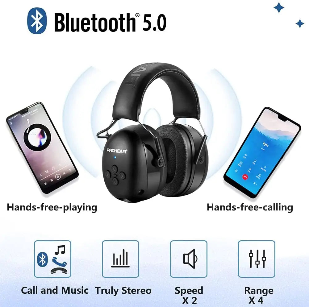 Bluetooth Electronic Earmuffs Black – product view 4 | SeeMyMails Marketplace