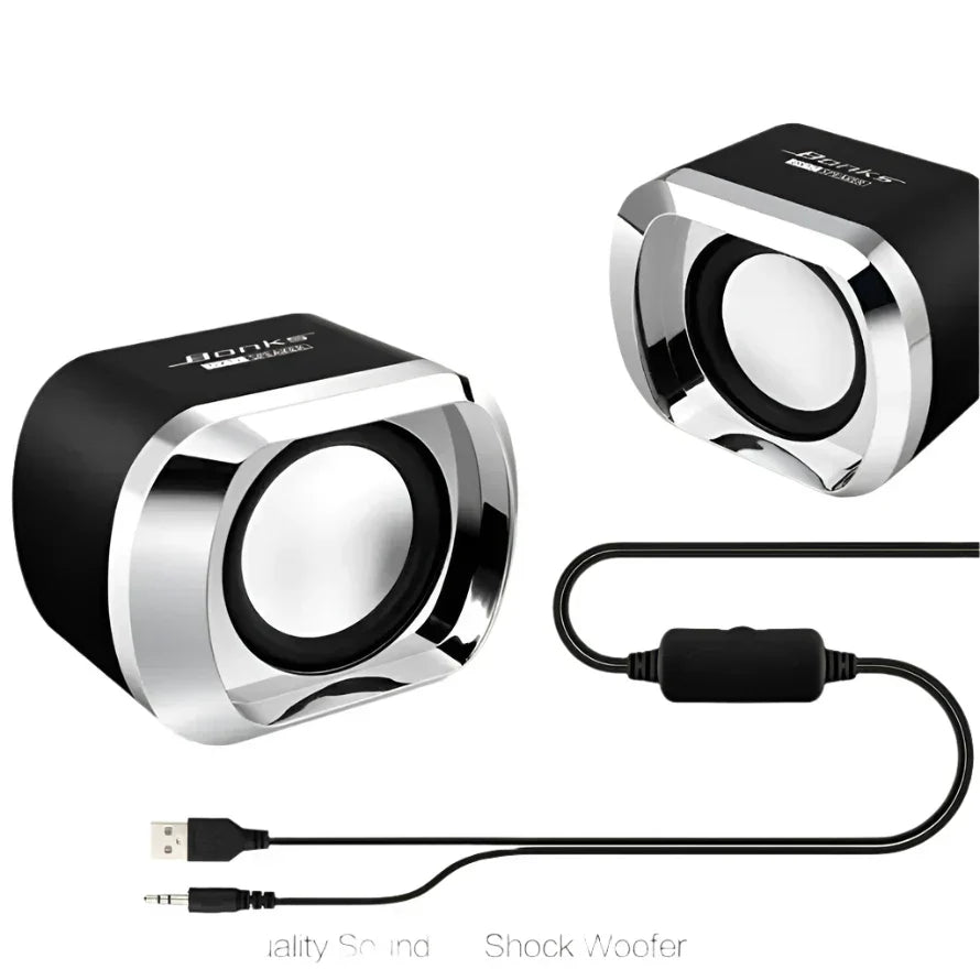 Portable Bass Computer Speakers With Subwoofer (Black) – product image 3 | SeeMyMails Marketplace