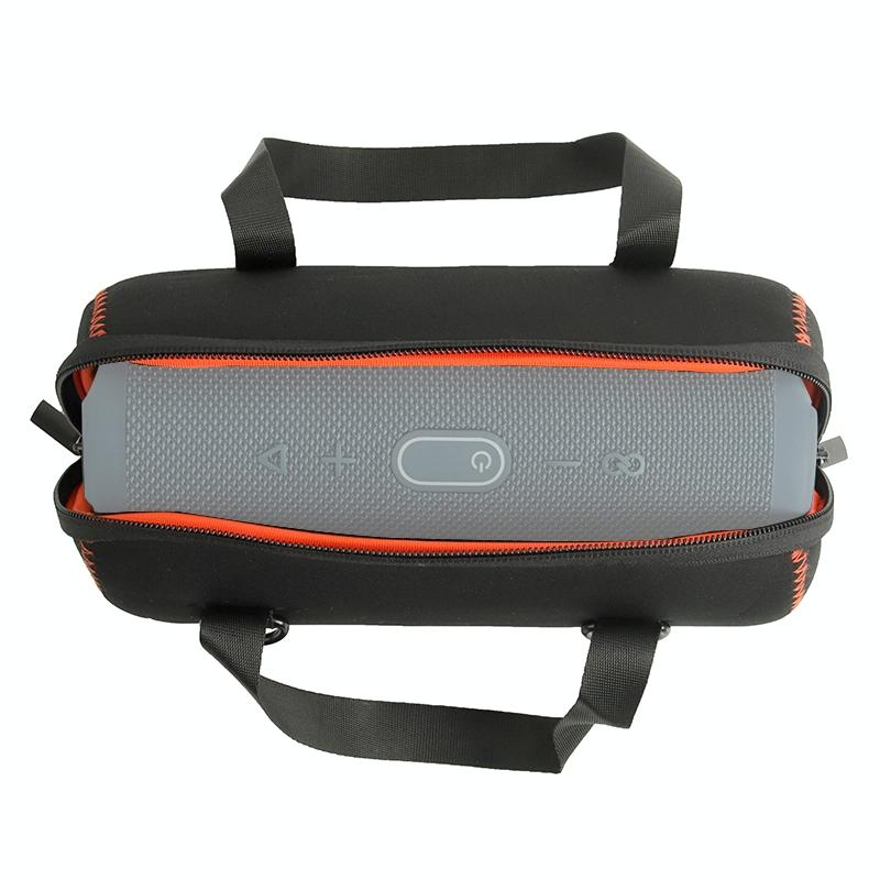 NNEIDS Protective Cover With Strap & Carabiner For Jbl Charge 5 - Black | SeeMyMails Marketplace
