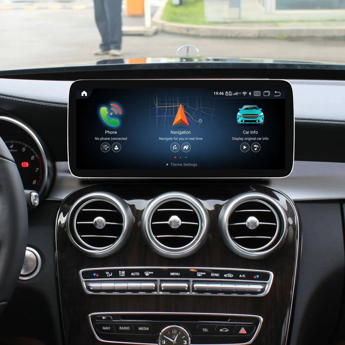 JFSound Android-Autoradio mit Navigation für Mercedes-Benz C/GLC/V 2019-2021, 10,25-Zoll-Display, NT – product image 2 | SeeMyMails Marketplace