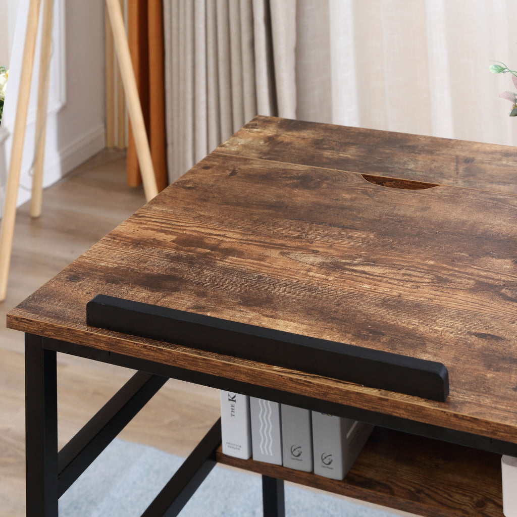 Table à dessin inclinable bureau informatique design industriel - plateau relevable, étagère - panne – product view 6 | SeeMyMails Marketplace