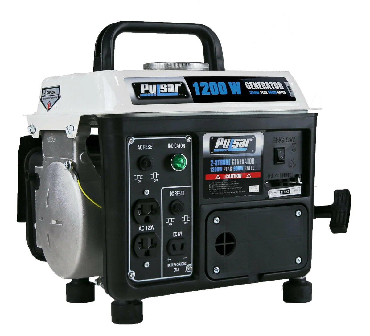 1200W Portable Gasoline 2-Stroke Generator with 900W Running Power & 12V DC Output | SeeMyMails Marketplace