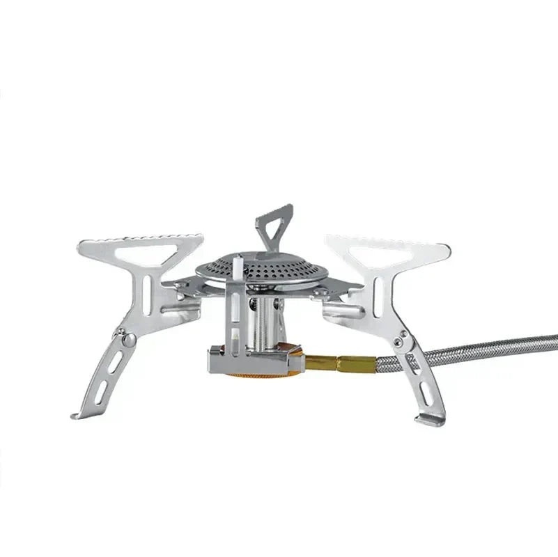 Camping Gas Stove with Electronic Ignition Silver | SeeMyMails Marketplace