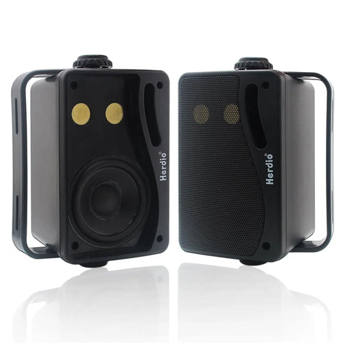 3-Way Waterproof Wall Mount Speakers Black | SeeMyMails Marketplace