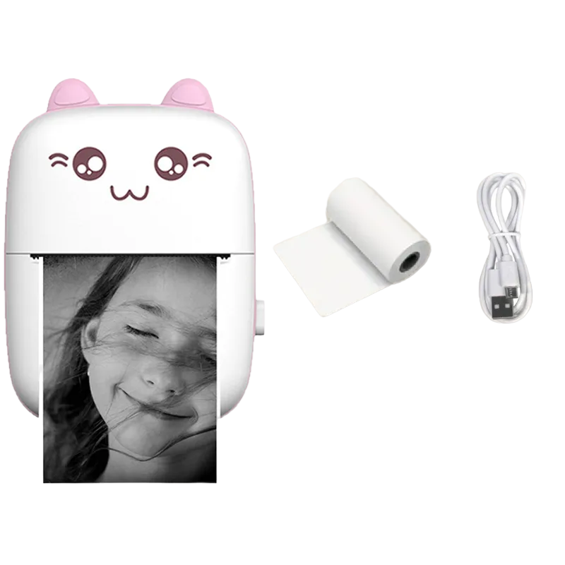 Portable Thermal Printer MINI - Wireless BT 203dpi Photo Label Memo Printing (Pink) – product image 3 | SeeMyMails Marketplace