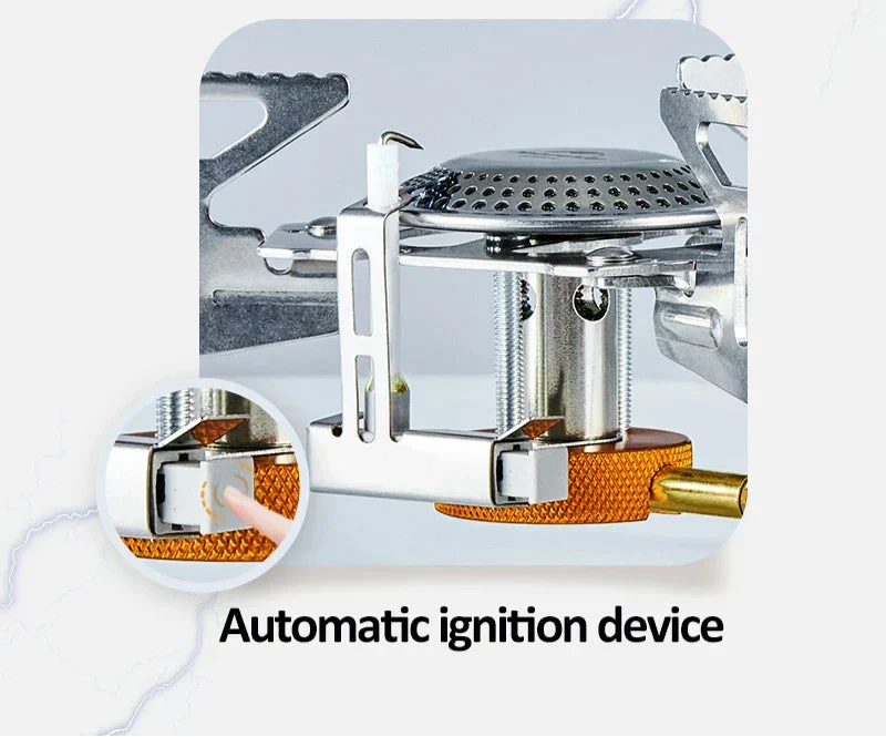 Camping Gas Stove with Electronic Ignition Silver – product image 4 | SeeMyMails Marketplace