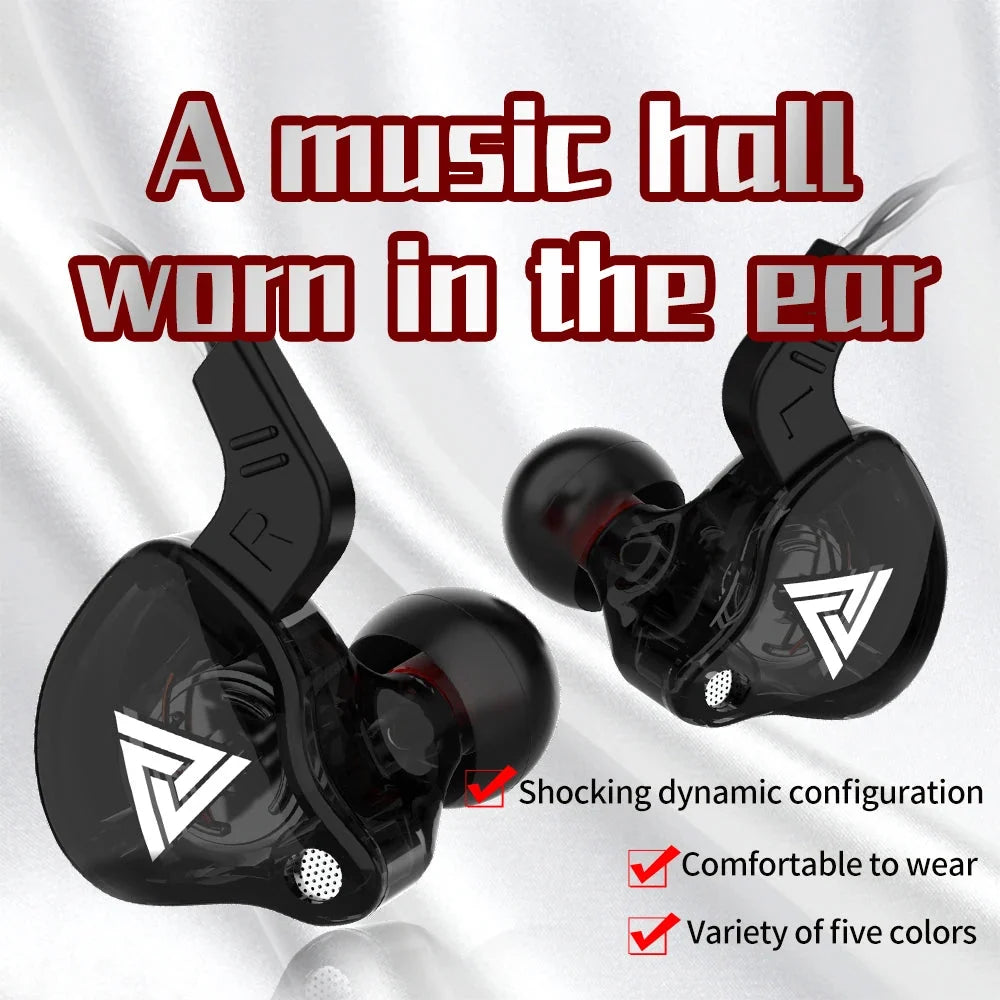 3.5mm Cable Wired Earphones QKZ AK6 HiFi Sound Quality Earphone With Wire Gaming Headset Gamer Headp – product view 3 | SeeMyMails Marketplace