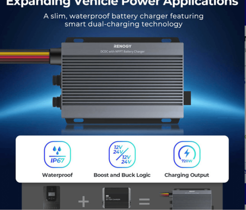 Renogy IP67 50A DC-DC Battery Charger with MPPT & Bluetooth Monitoring – product image 4 | SeeMyMails Marketplace