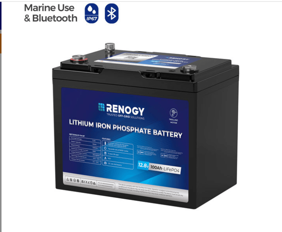 Renogy Core 12V 100Ah LiFePO4 Trolling Motor Group 24 Battery with Bluetooth – product image 3 | SeeMyMails Marketplace