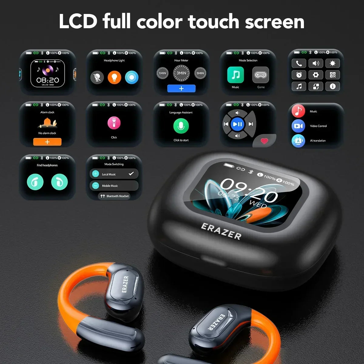 NNEOBA Wireless Translator Earbuds with Touchscreen Case – product view 3 | SeeMyMails Marketplace